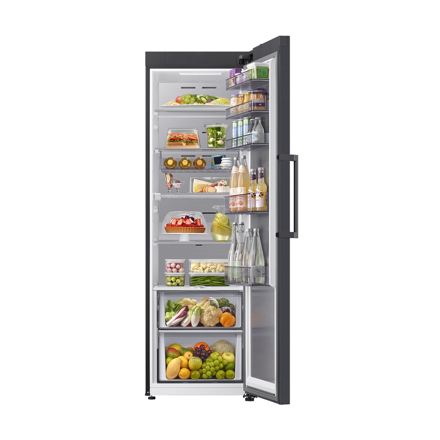 Tall One Door RI80H/24 AI precise cooling 387L Detail-Multi-tray Black 