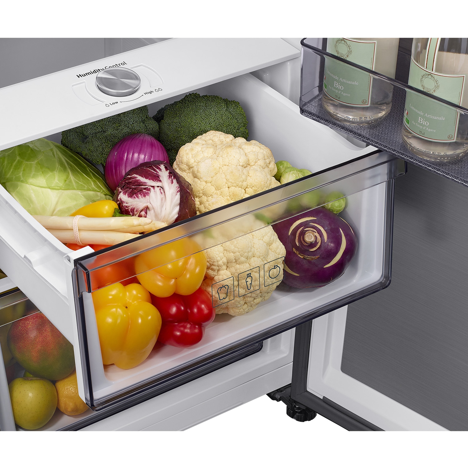 Frigorífico 1 Puerta Bespoke AI 186cm 387L Clase D Inox RR70H39CDTEF ​ ​ Inox