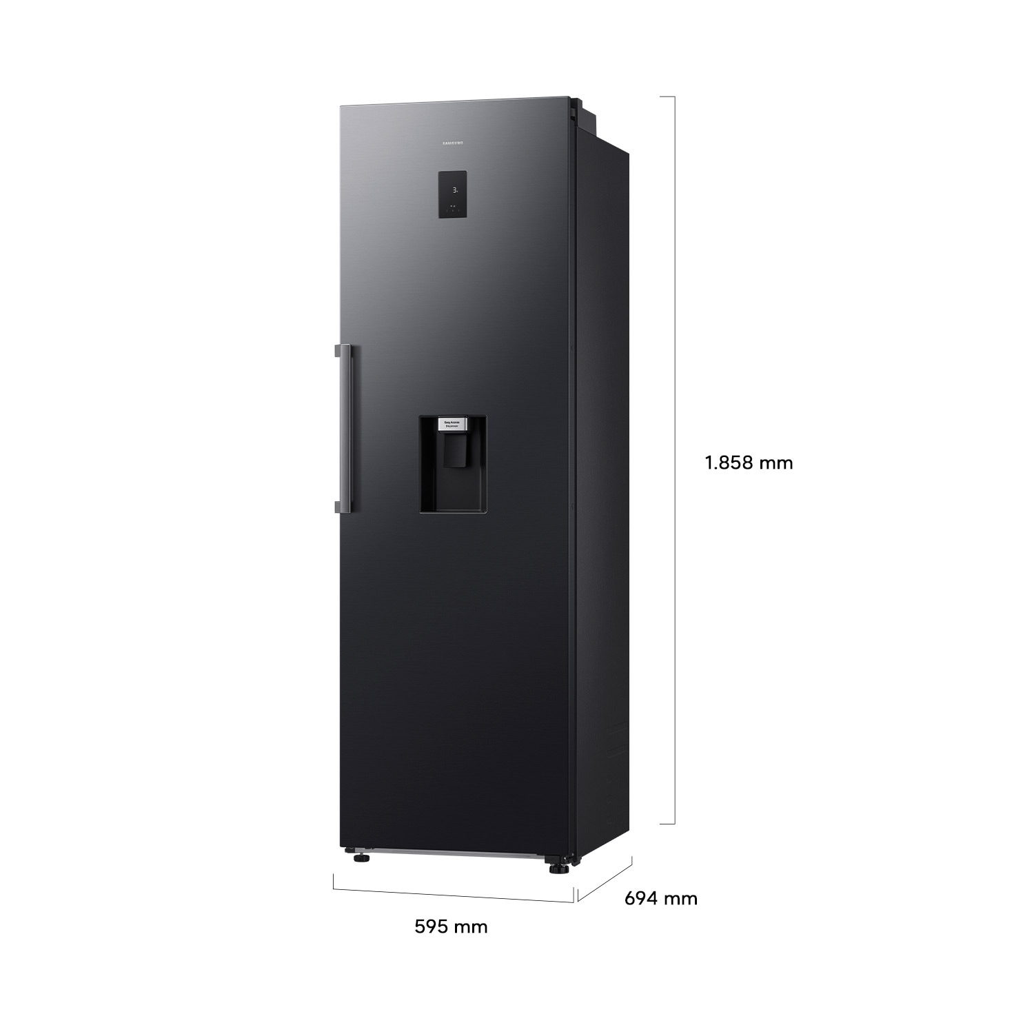 Frigorífico 1 Puerta Bespoke AI 186cm 382L Clase C Grafito RR70H39DCFEF ​ ​ Grafito