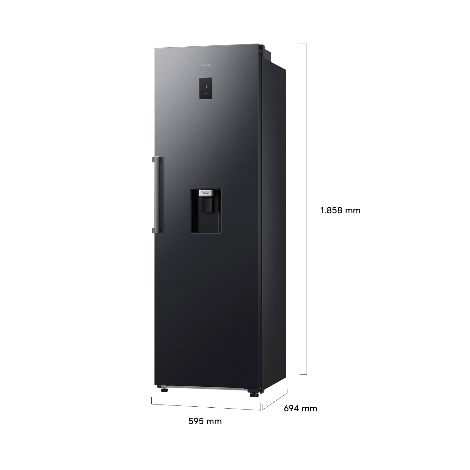 Frigorífico 1 Puerta Bespoke AI 186cm 382L Clase C Grafito RR70H39DCFEF ​ ​ Grafito