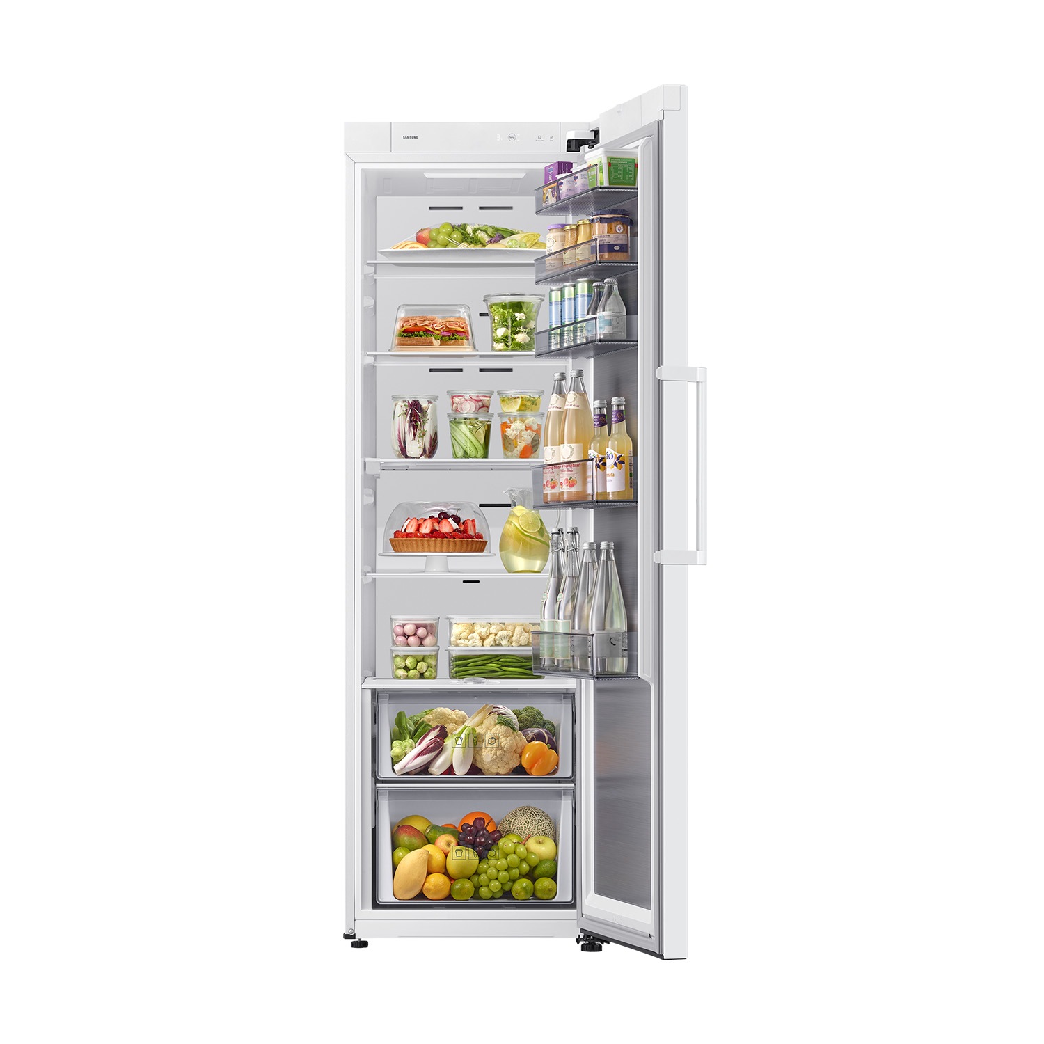 Frigorífico 1 Puerta Bespoke AI 186cm 387L Clase E Blanco RR70H39FEVEF ​ ​ Blanco
