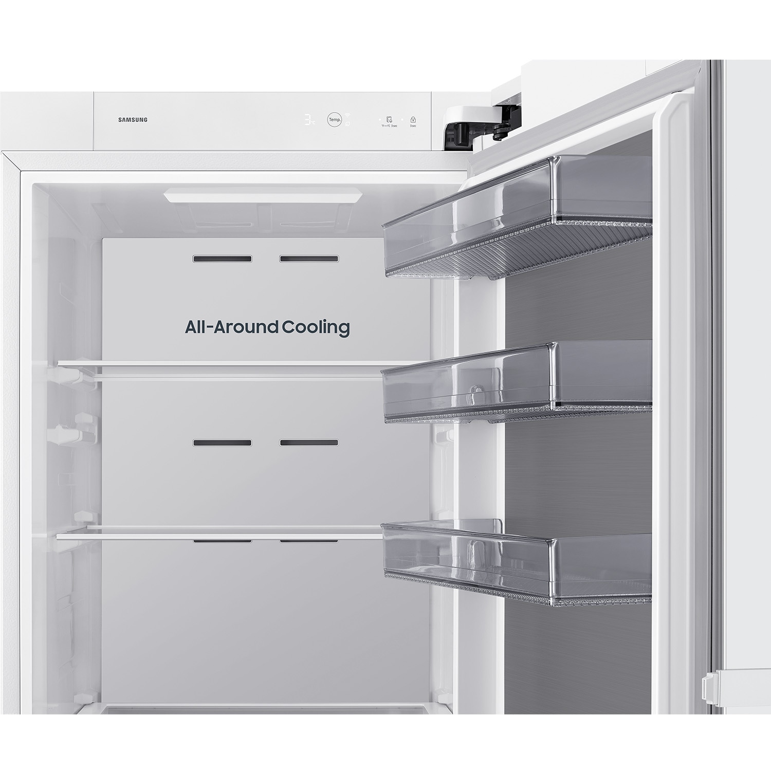 Frigorífico 1 Puerta Bespoke AI 186cm 387L Clase E Blanco RR70H39FEVEF ​ ​ Blanco
