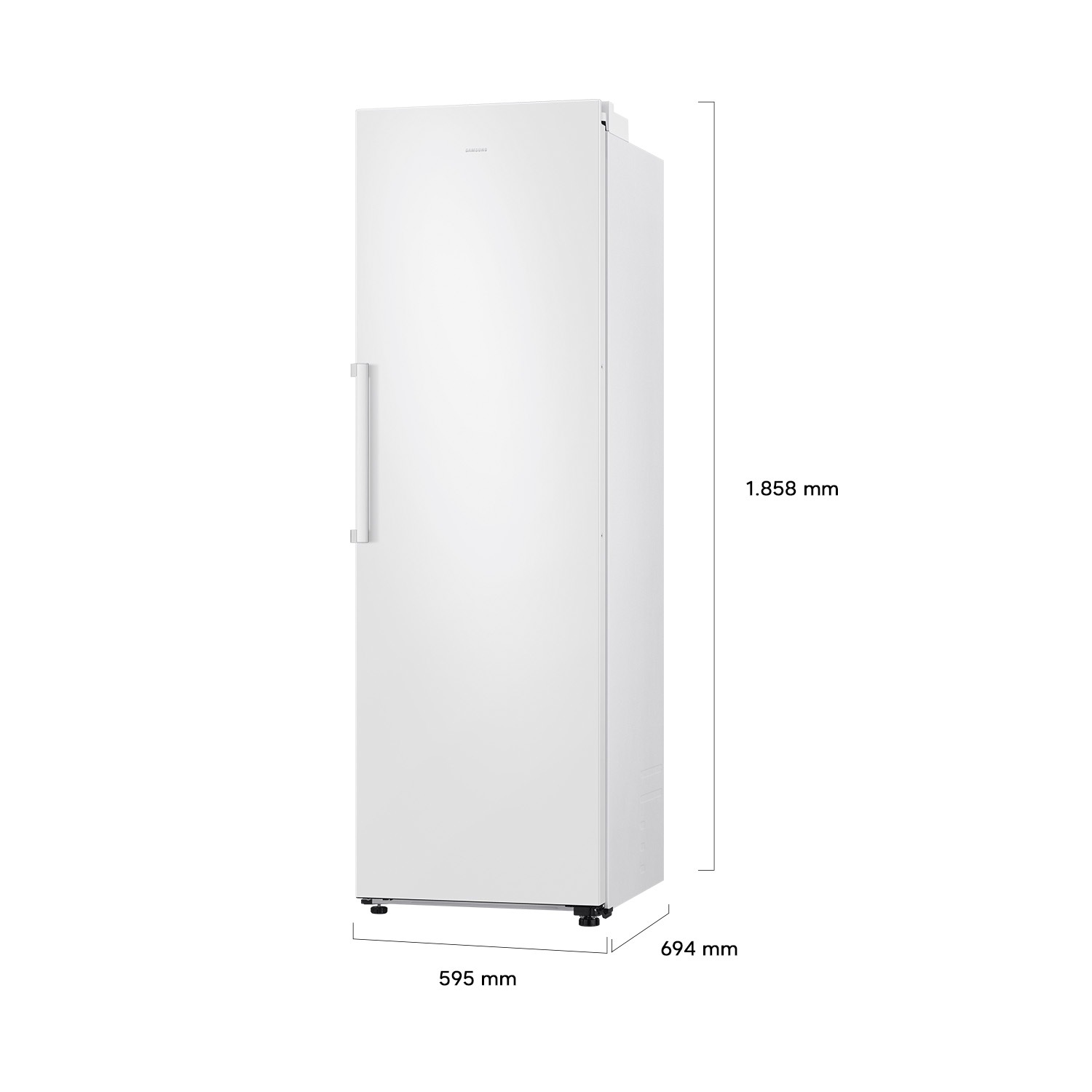 Frigorífico 1 Puerta Bespoke AI 186cm 387L Clase E Blanco RR70H39FEVEF ​ ​ Blanco