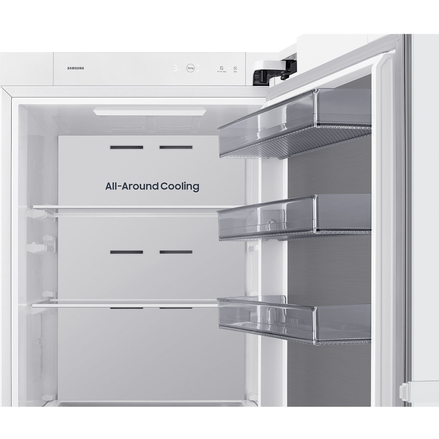 Frigorífico 1 Puerta Bespoke AI 186cm 387L Clase E Blanco RR70H39FEVEF ​ ​ Blanco