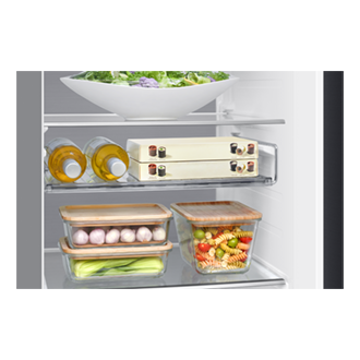 Frigorífico Americano Bespoke AI 178cm 640L Clase D Grafito RS80F64KDFEF Detail-Rack-Shelf Black Doi 