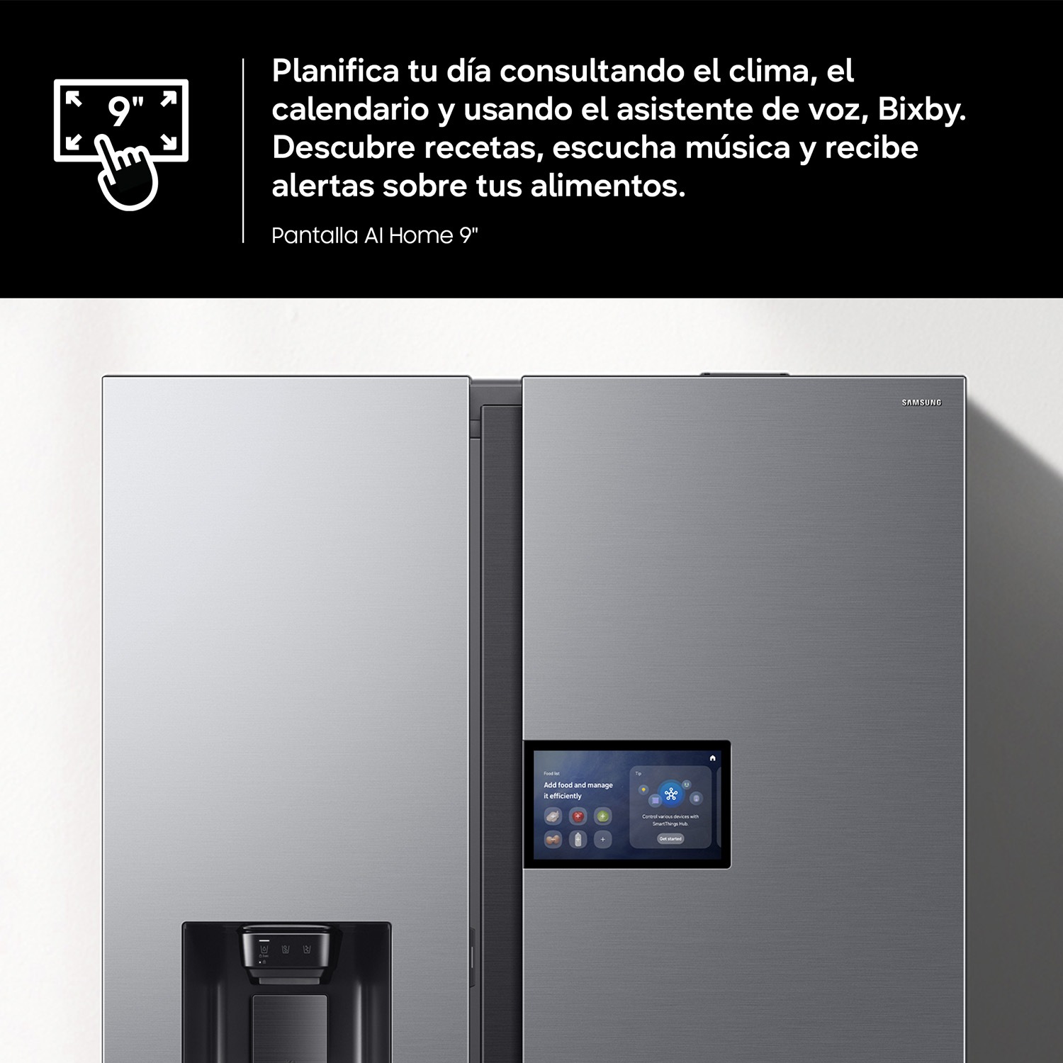 Frigorífico Americano Bespoke AI 178cm 621L Clase E Inox RS90F64EETEF Inox