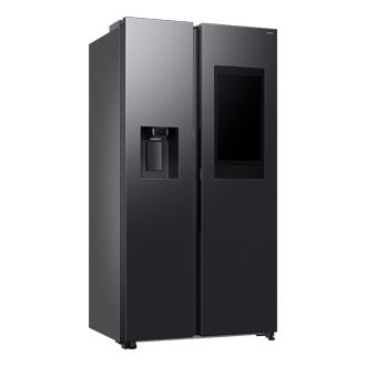 Frigorífico Americano Bespoke AI Family Hub™ 178.5cm 614L Clase E Grafito RS90F66BEFEF L-Perspective Black Doi 