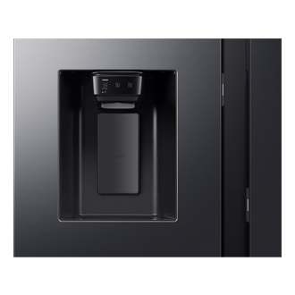 Frigorífico Americano Bespoke AI Family Hub™ 178.5cm 614L Clase E Grafito RS90F66BEFEF Detail-Dispenser Black Doi 