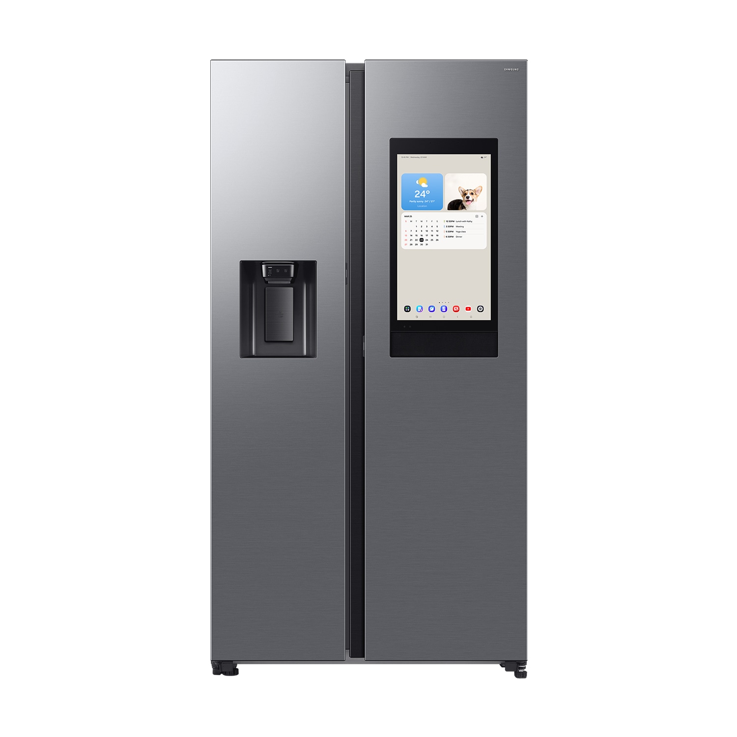 Frigorífico Americano Bespoke AI Family Hub™ 178.5cm 614L Clase E Inox RS90F66BETEF Inox