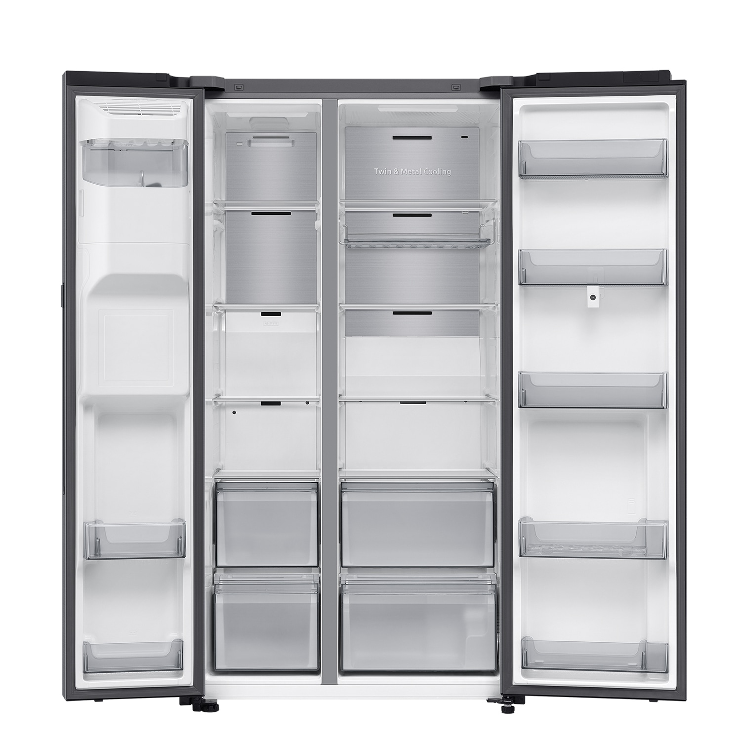 Frigorífico Americano Bespoke AI Family Hub™ 178.5cm 614L Clase E Inox RS90F66BETEF Inox