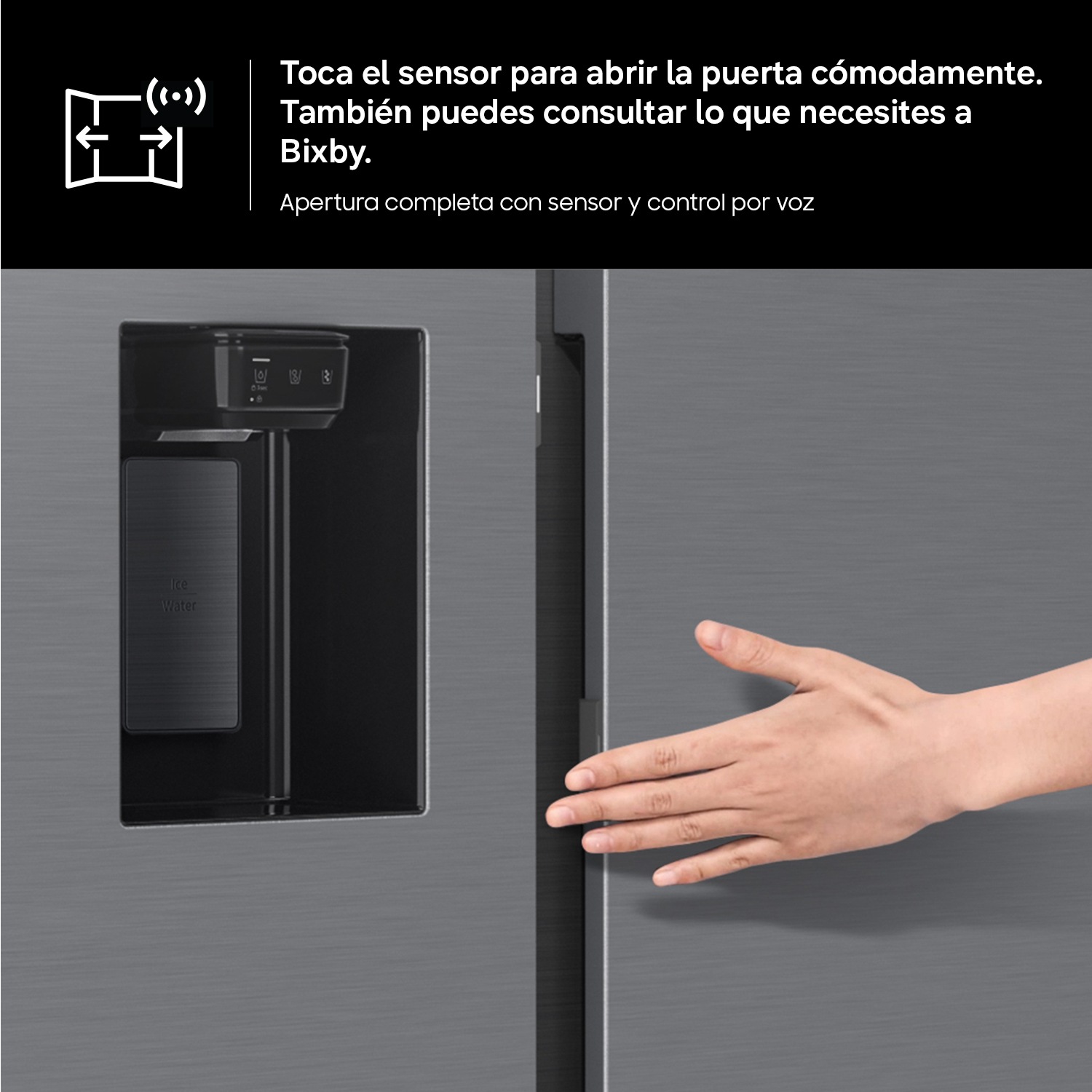 Frigorífico Americano Bespoke AI Family Hub™ 178.5cm 614L Clase E Inox RS90F66BETEF Inox