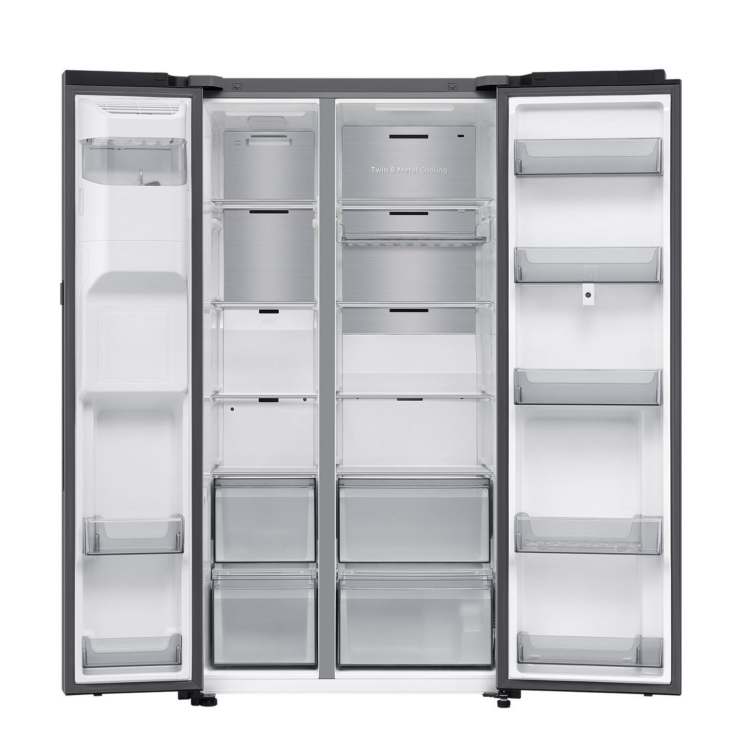 Frigorífico Americano Bespoke AI Family Hub™ 178.5cm 614L Clase E Inox RS90F66BETEF Inox