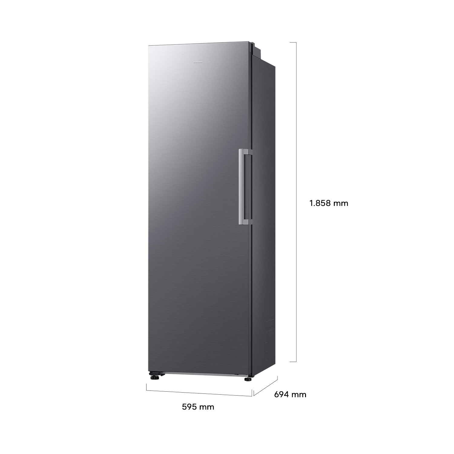 RI80H24 Refrigerator One Door RZ40H32PET Precise Cooling 387L L-Perspective Silver 