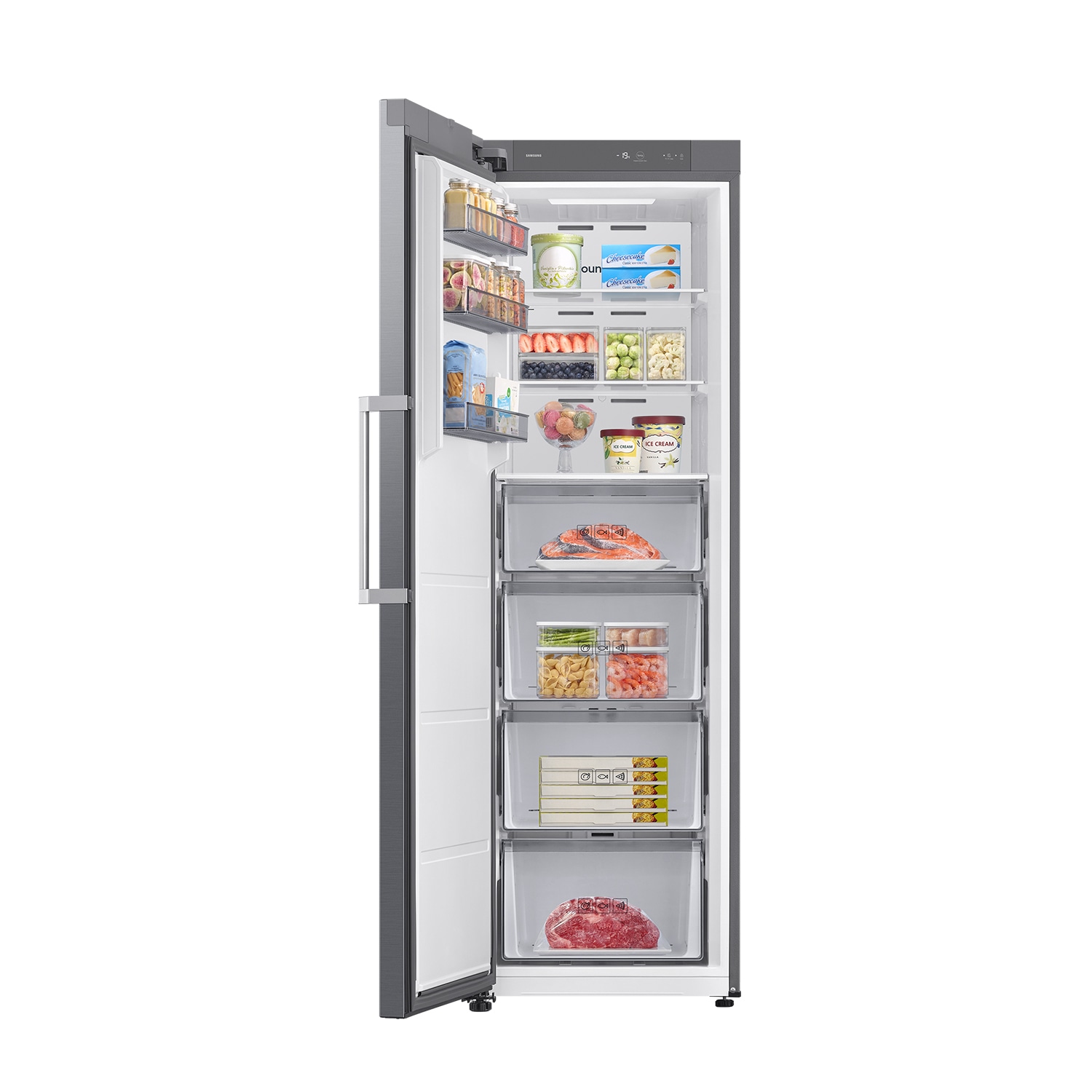 Congelador Vertical AI 186cm 323L Clase E Inox RZ40H32PETEF ​ ​ Inox