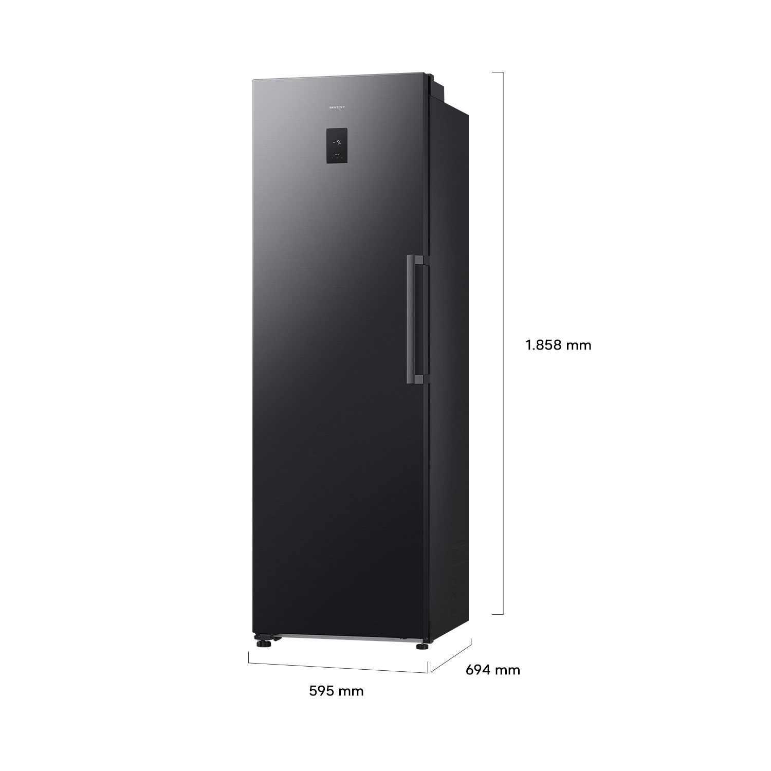 Congelador Vertical Bespoke AI 186cm 323L Clase D Grafito RZ70H32HDFEF Grafito