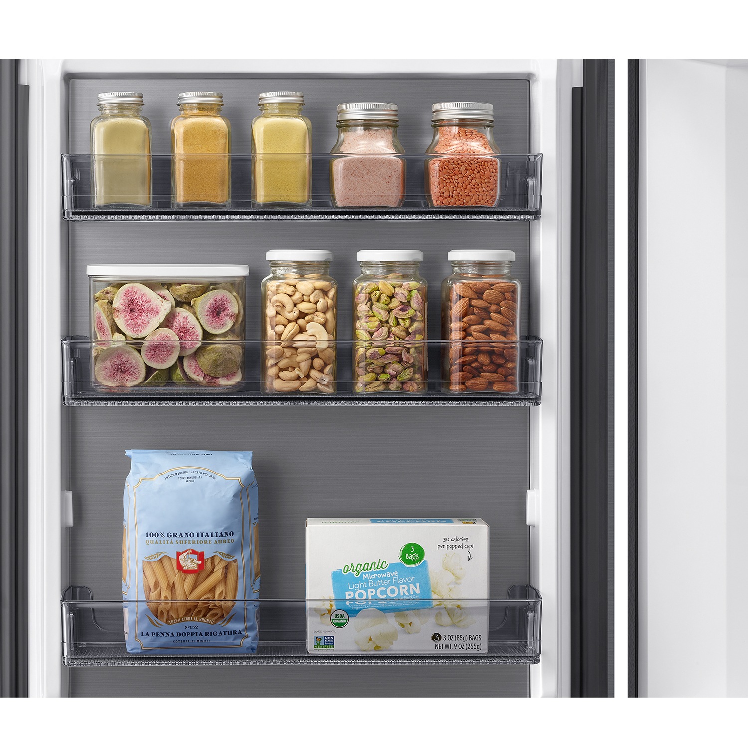 Congelador Vertical Bespoke AI 186cm 323L Clase D Inox RZ70H32HDTEF Inox