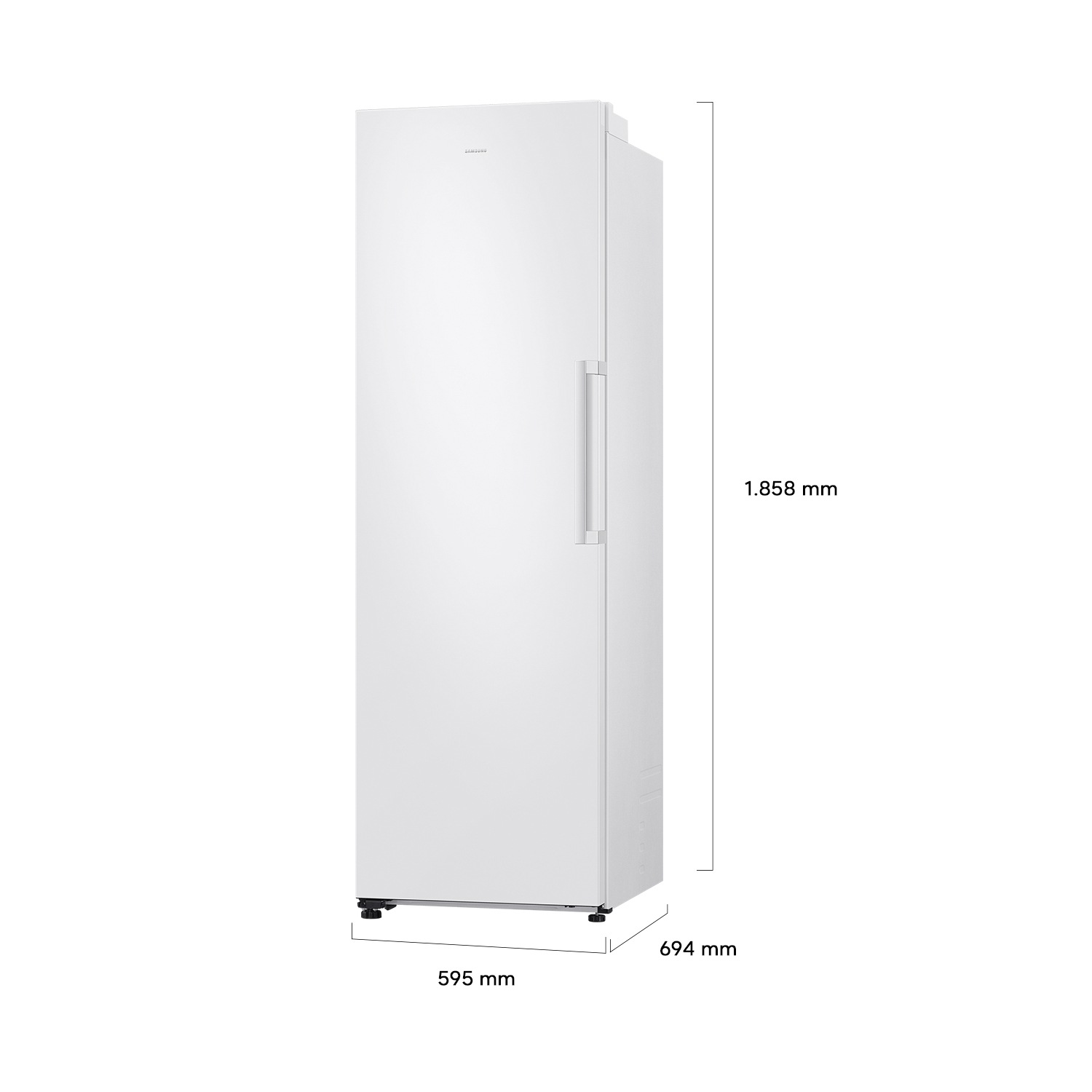One Door RI80H24 Full-Flex Convertible 387L L-Perspective White 