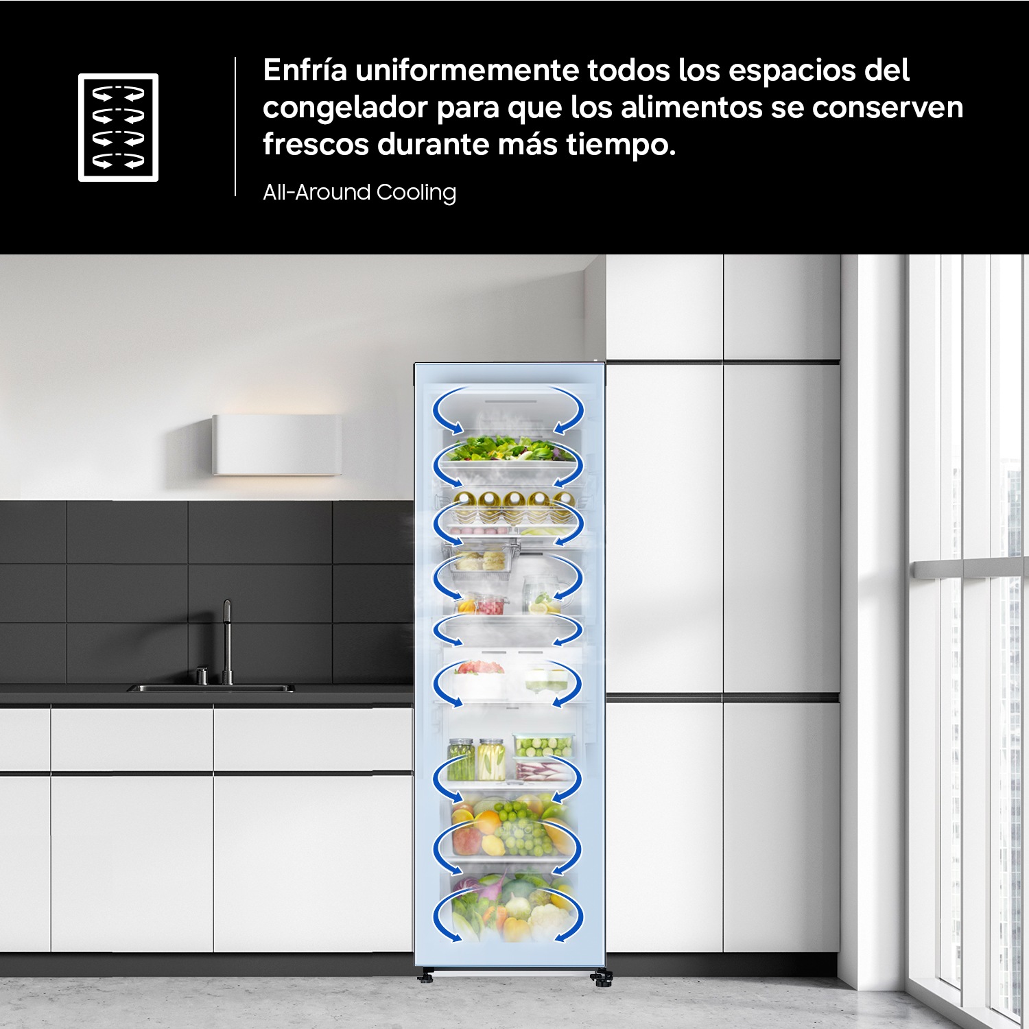 One Door RI80H24 Full-Flex Convertible 387L Front-Open-With-Food2 White 