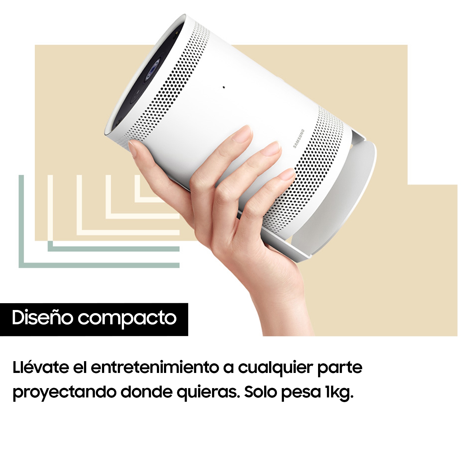 Proyector The Freestyle 2nd Gen 100” Smart - 2023 SP-LFF3CLAXXXE Cloud White