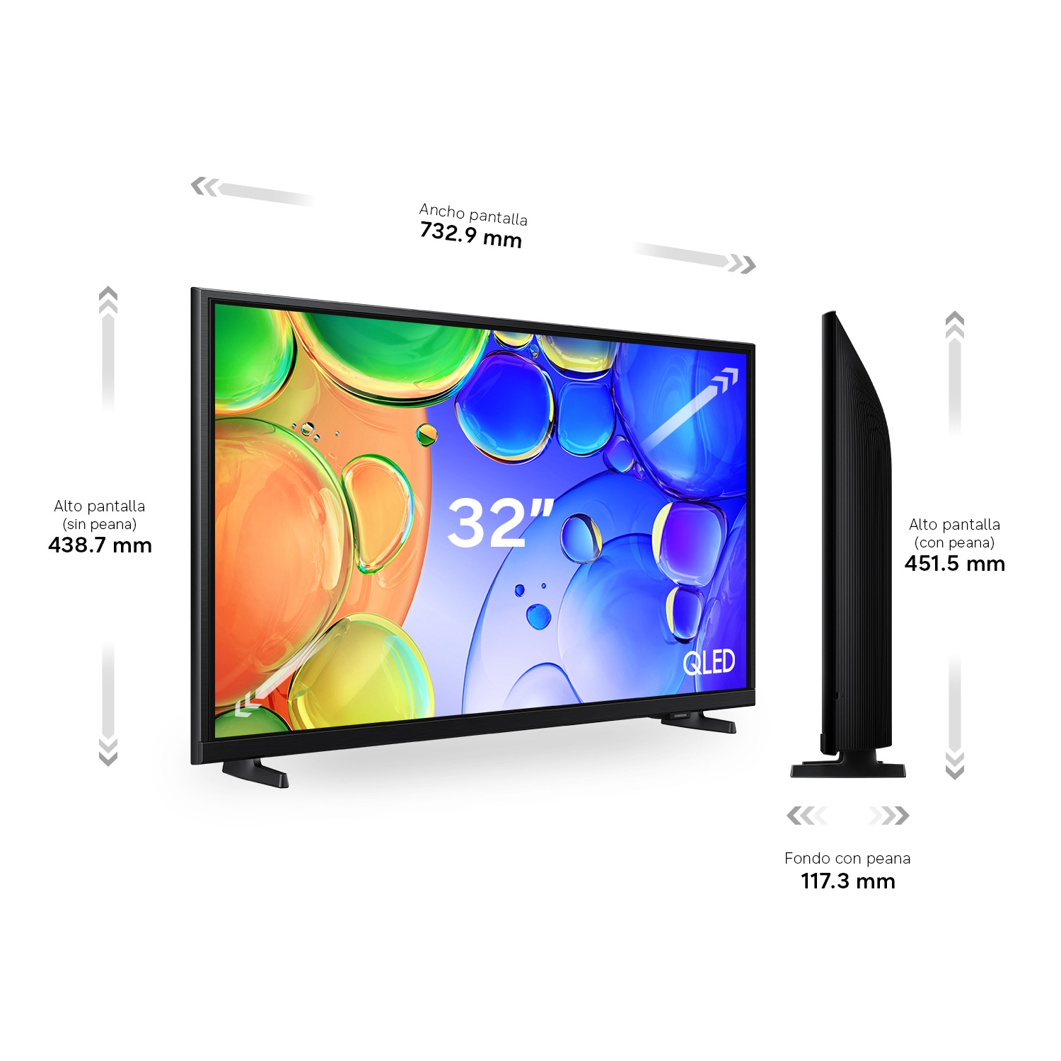 TV 32" QLED Q5F Full HD Smart TV (2025) Black