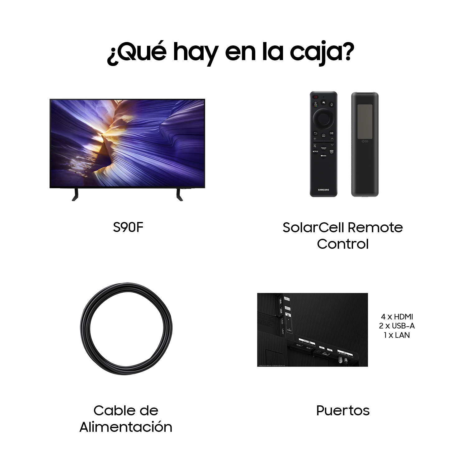 TV 42" OLED S90F 4K Samsung Vision AI Smart TV 2025 Black