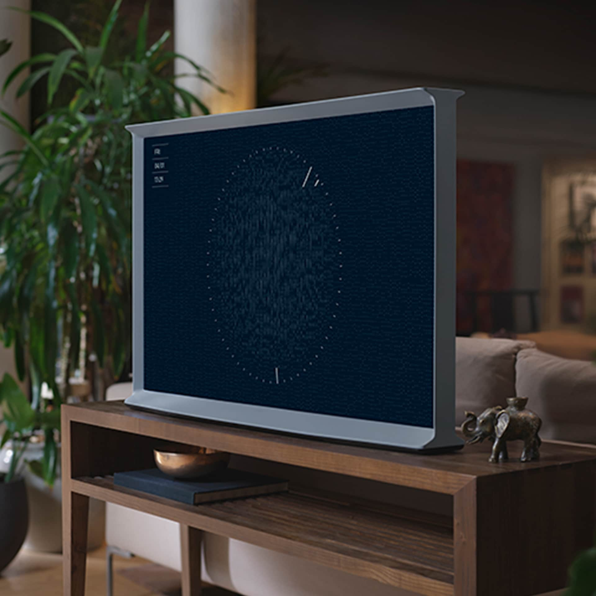 SAMSUNG Serie The Serif LS01B de 43 pulgadas - QLED 4K, diseño en forma de  I, pantalla mate antirreflejo, caballete portátil, soporte, modo ambiente+