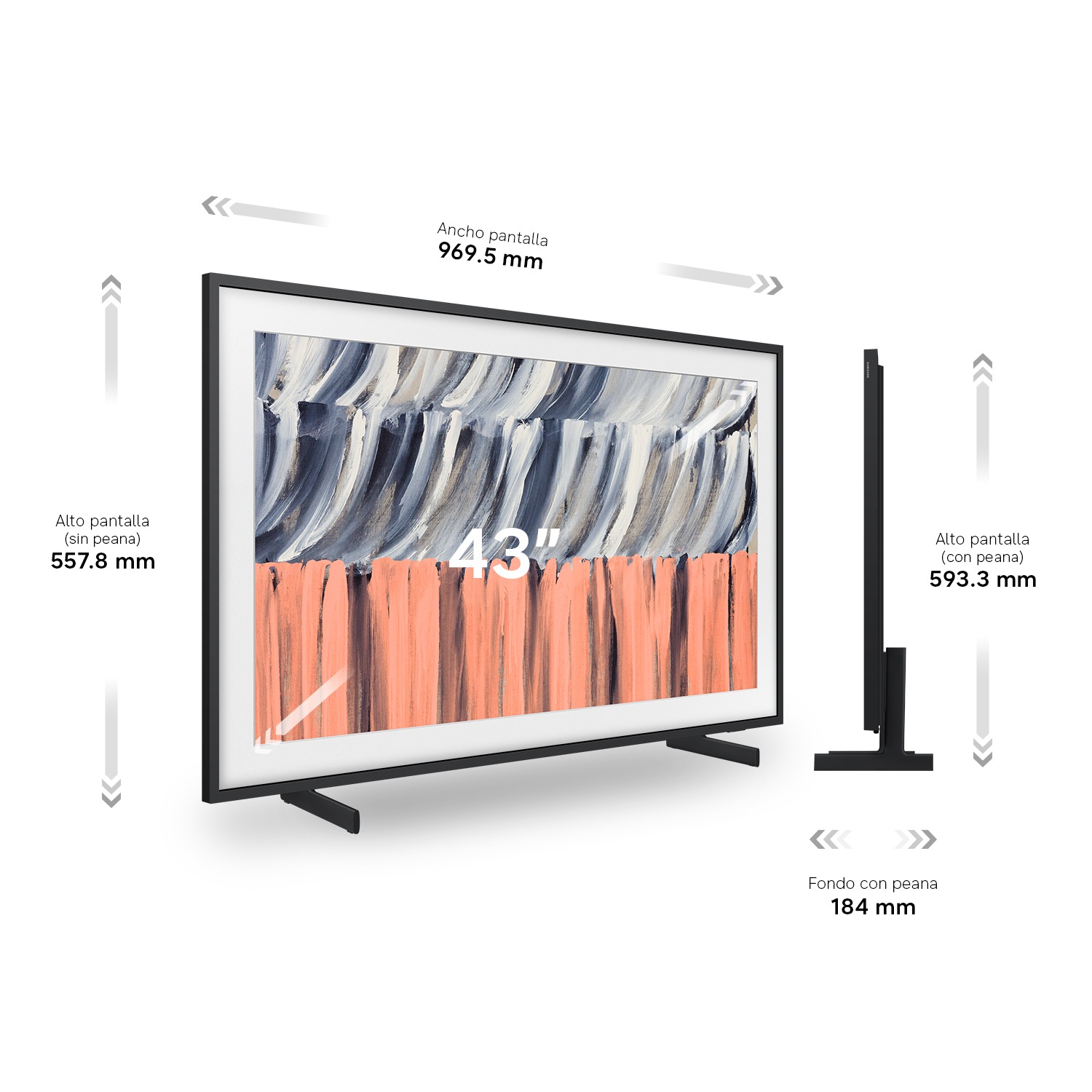 43'' The Frame LS03HE 4K Samsung Vision AI Smart TV (2026) Black
