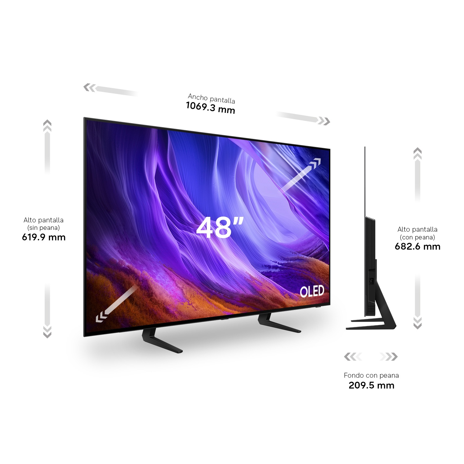 TV 48" OLED S83H 4K Samsung Vision AI Smart TV (2026) Graphite