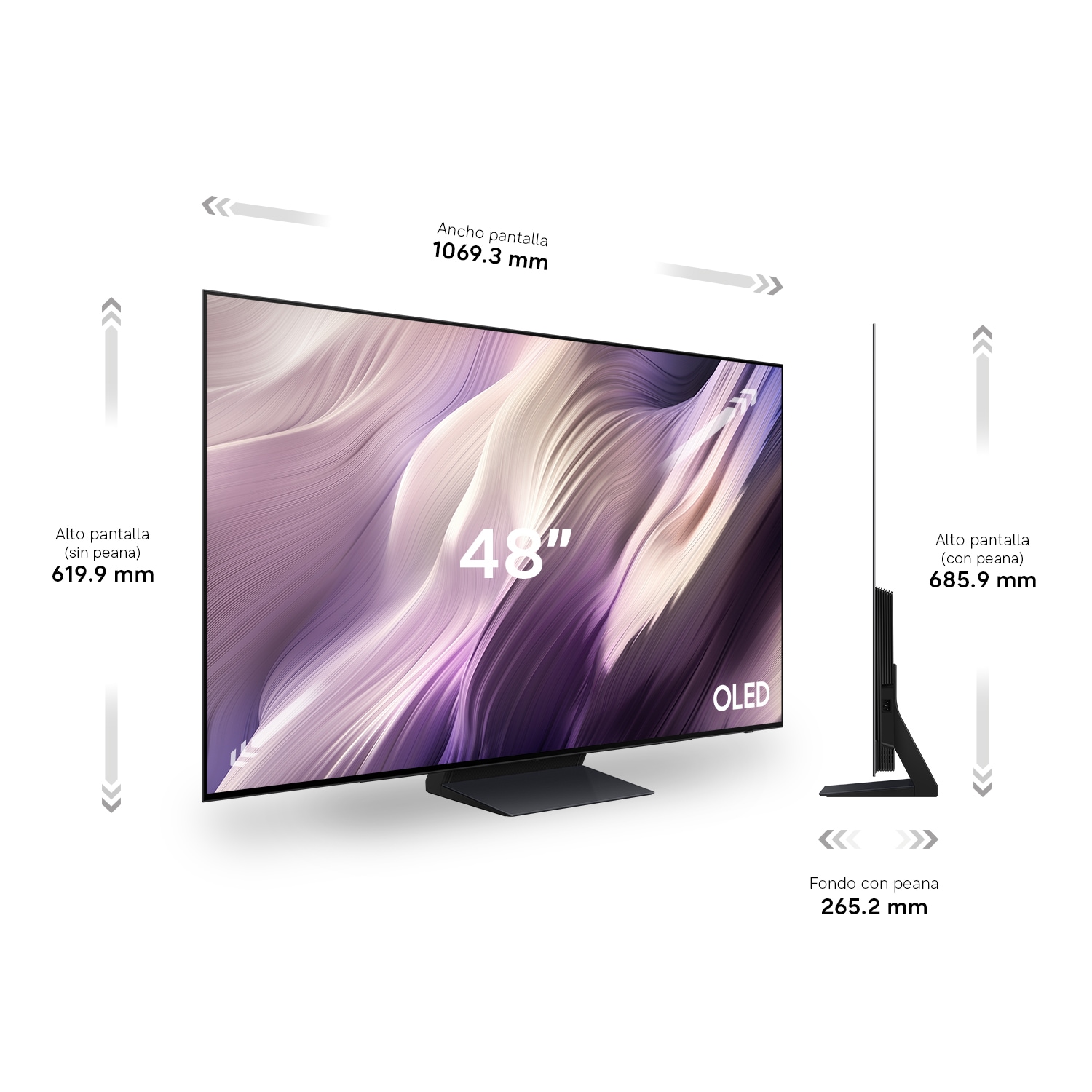 48" OLED S95H 4K Samsung Vision AI Smart TV (2026) Graphite