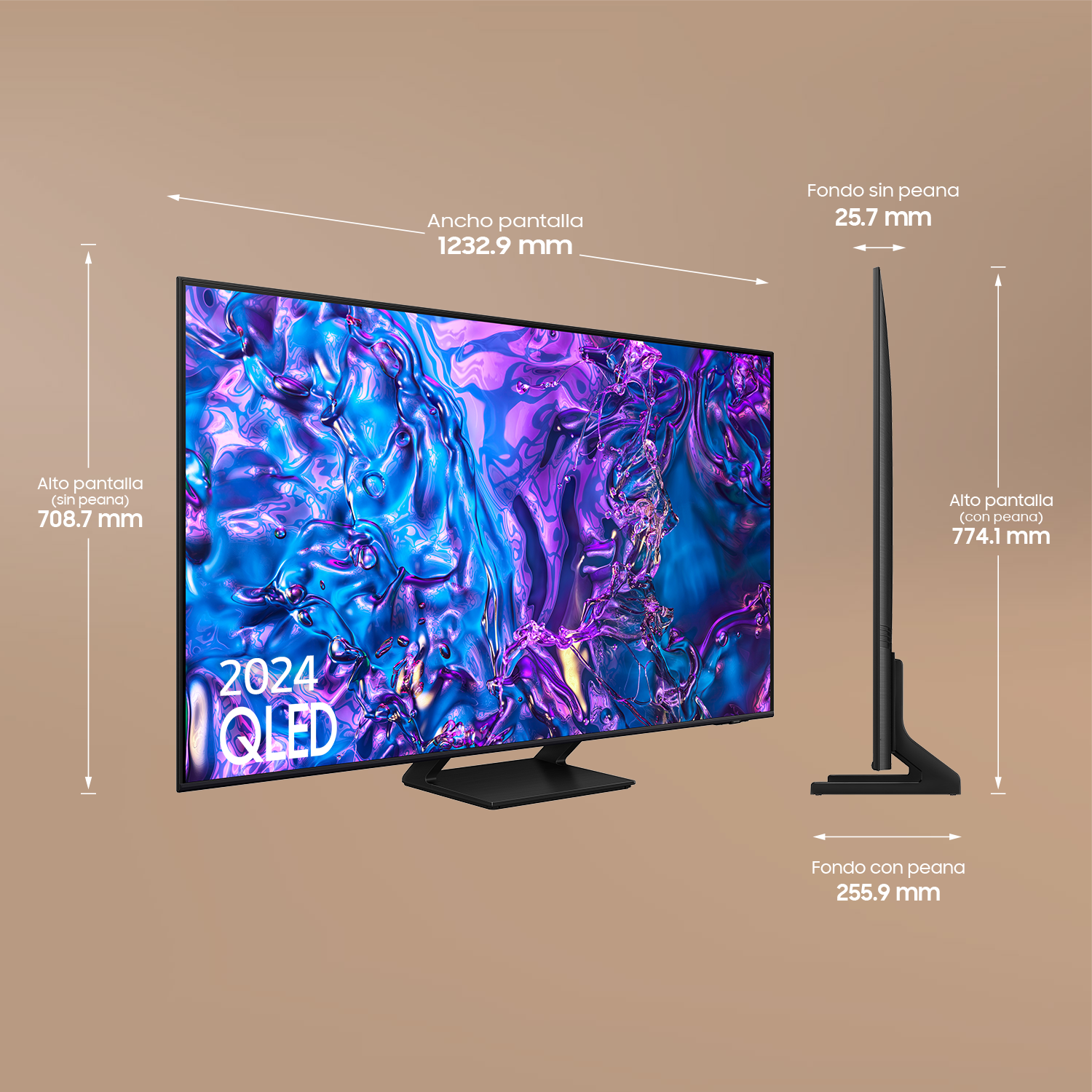 TV Q77D QLED 4K 138cm 55" Smart TV 2024