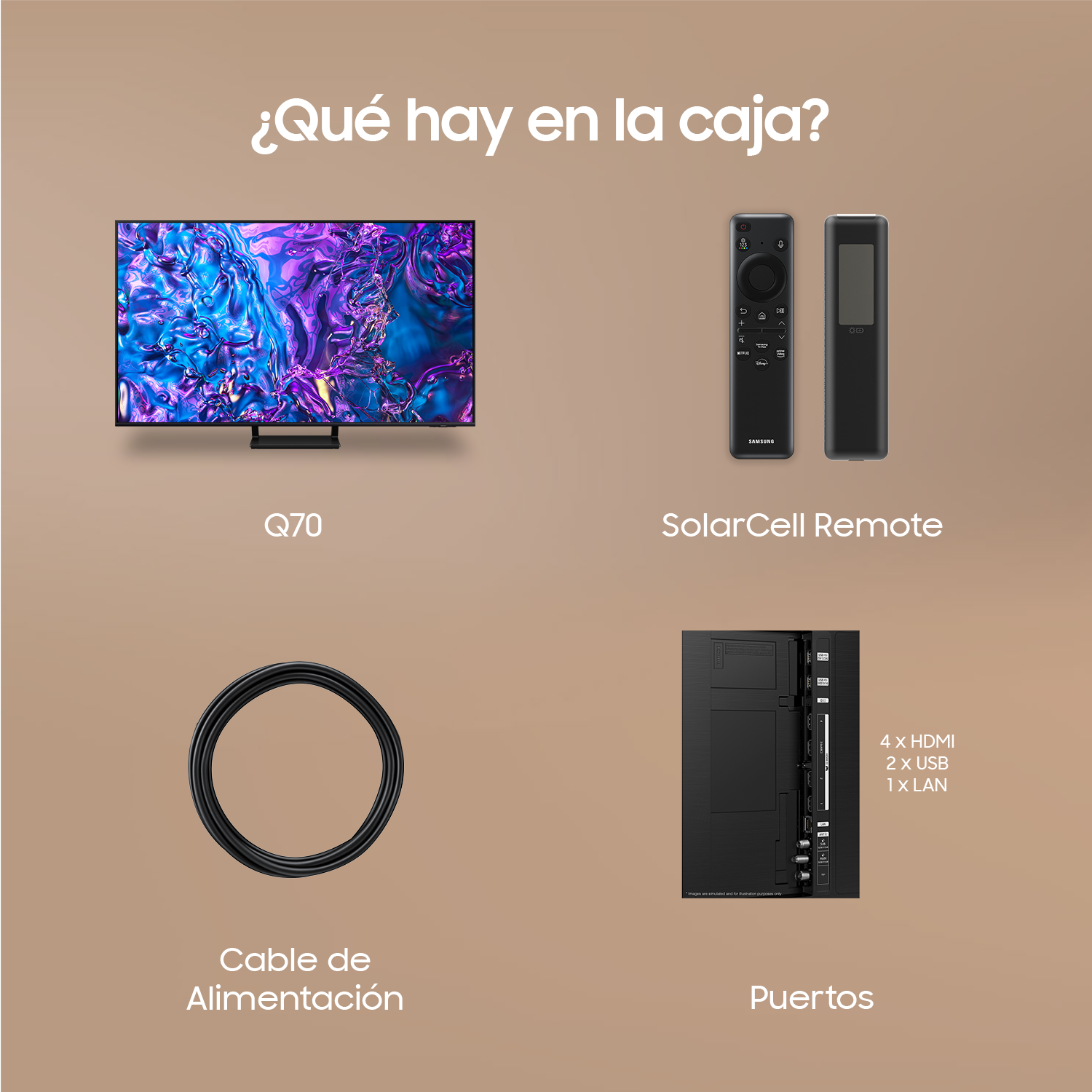 TV Q77D QLED 4K 138cm 55" Smart TV 2024