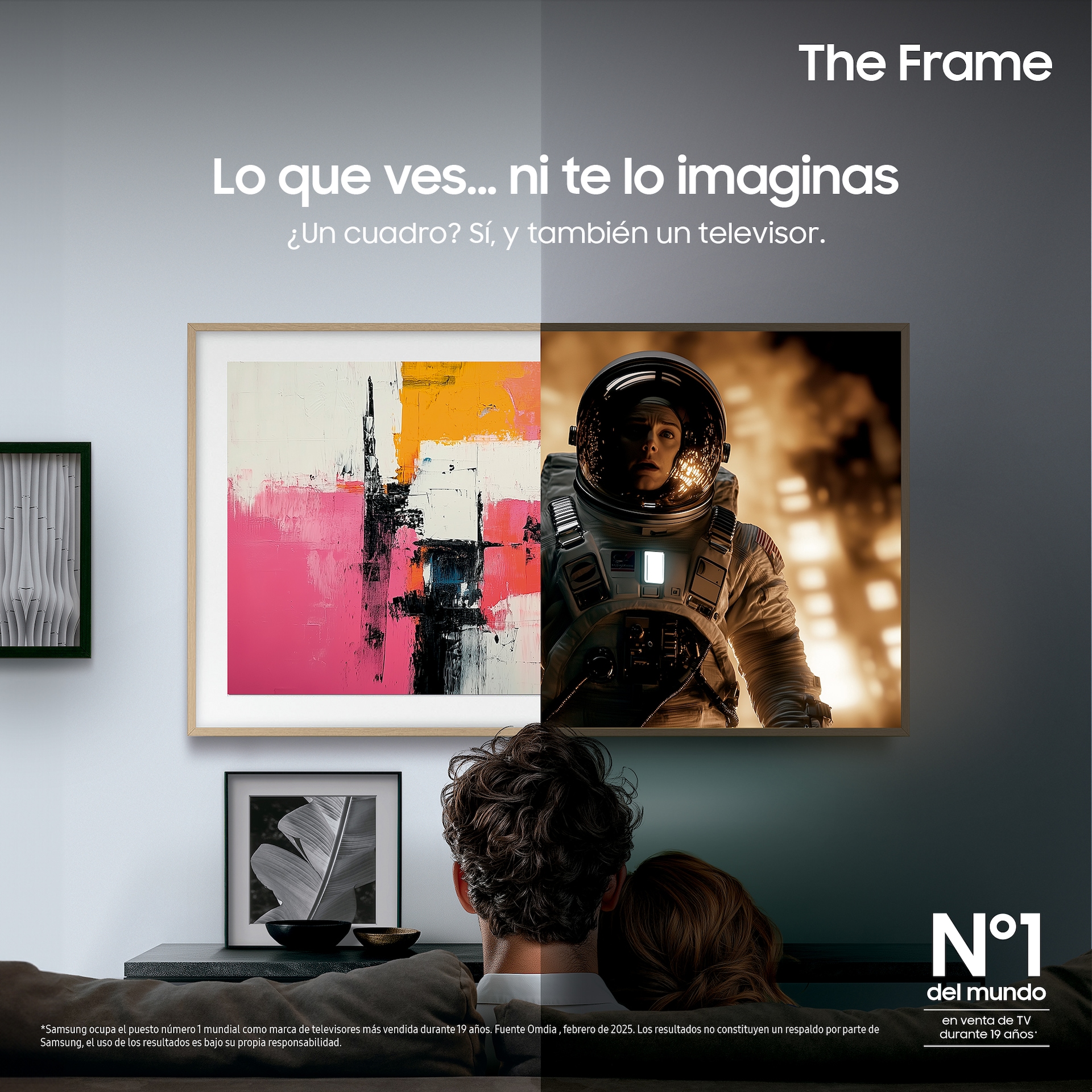 TV LS03F 65" The Frame 4K Samsung Vision AI Smart TV 2025 Black