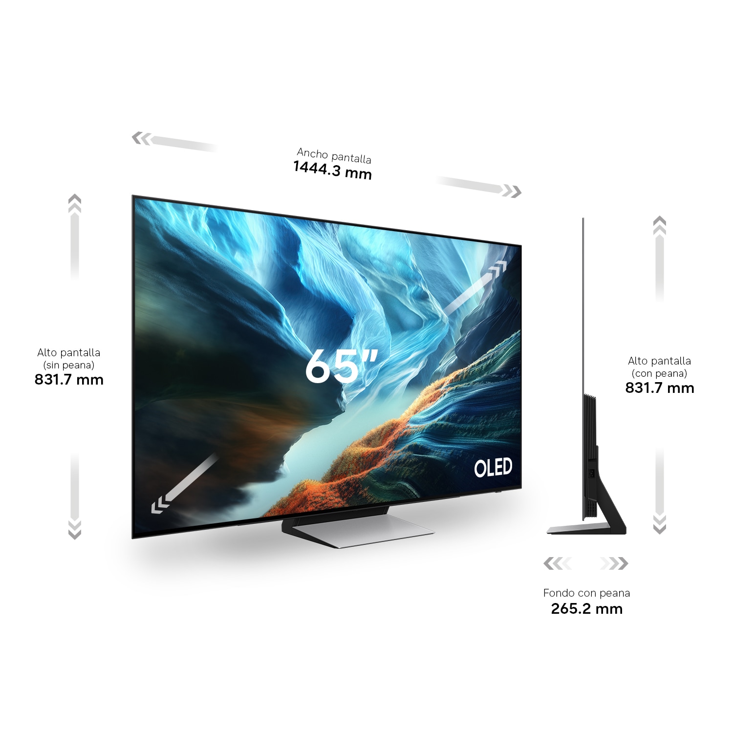 65'' OLED S90H 4K Samsung Vision AI Smart TV (2026) Graphite