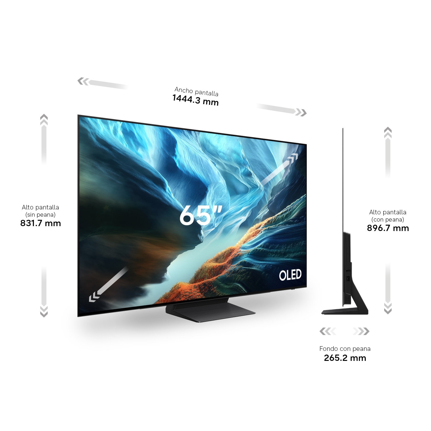 TV 65" OLED S93H 4K Sin reflejos 165Hz Samsung Vision AI Smart TV (2026) Graphite