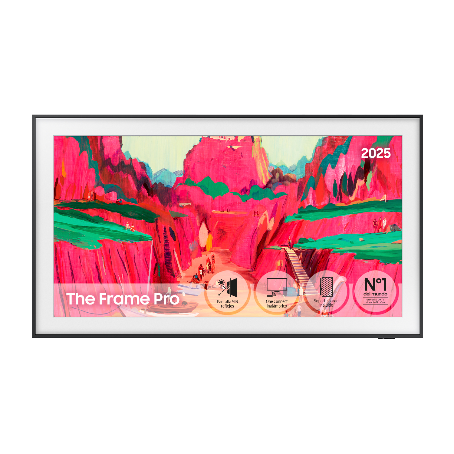 TV LS03F 75" The Frame Pro 4K Samsung Vision AI Smart TV 2025 Black