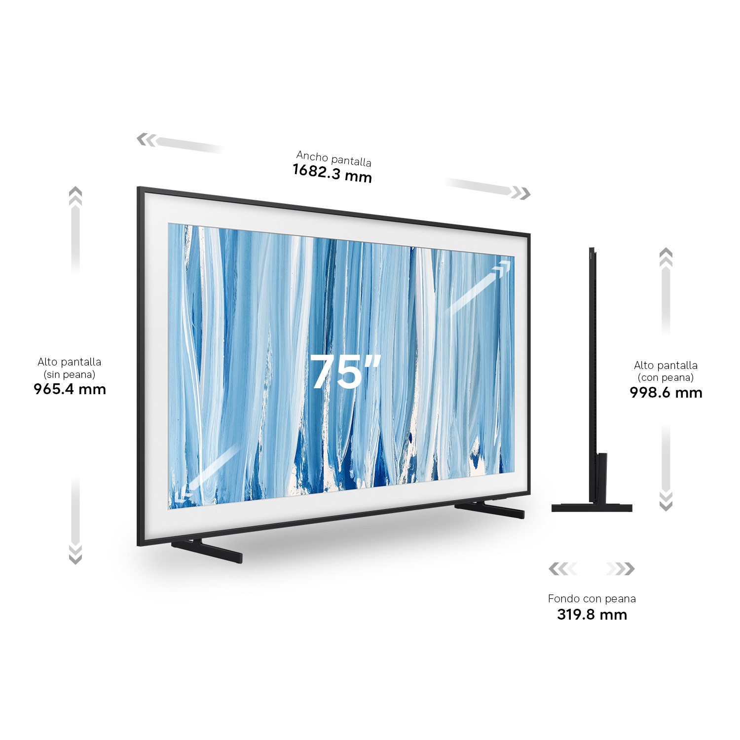 TV 75" THE FRAME PRO LS03HW 4K Samsung Vision AI Smart TV (2026)  Black