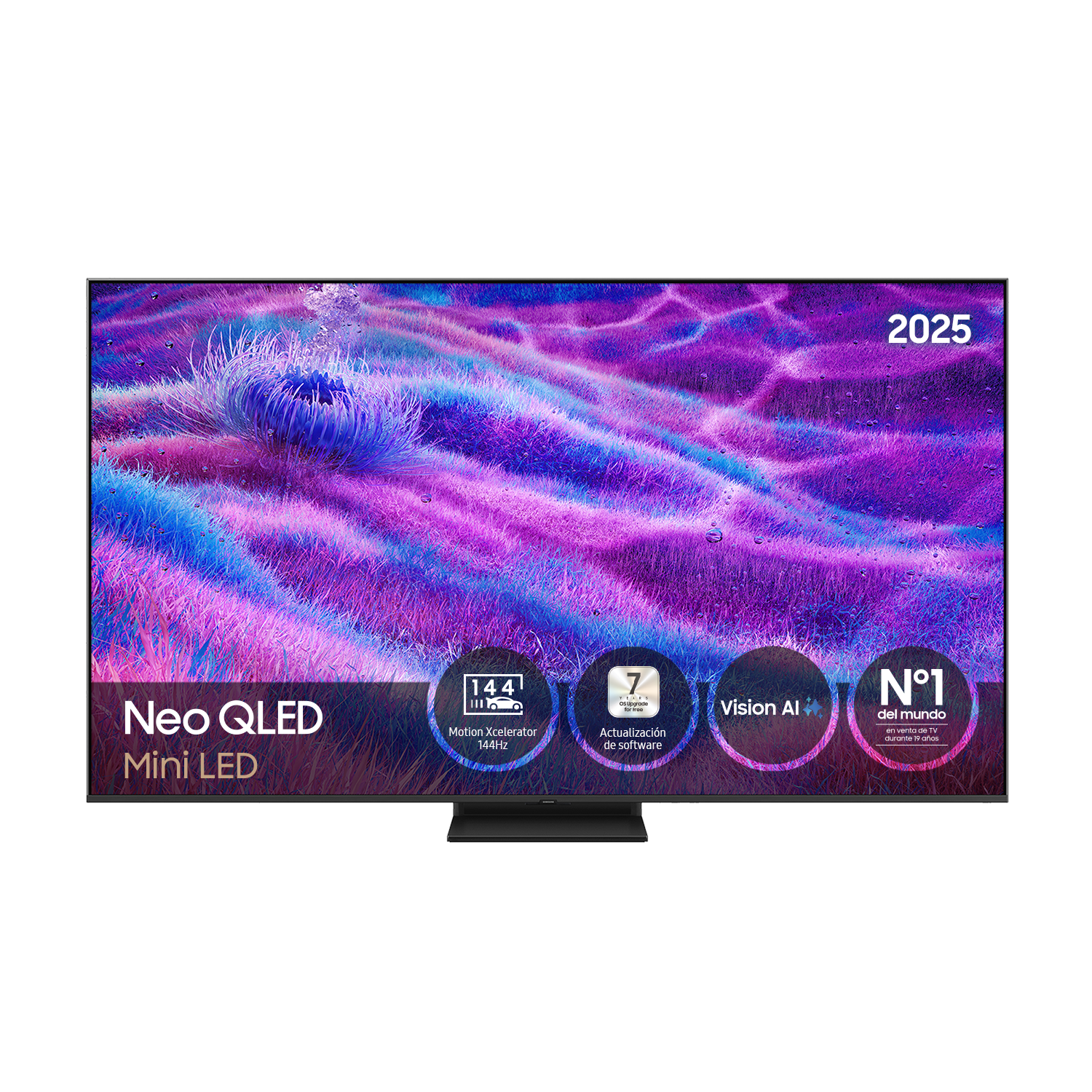 TV 75\" Neo QLED QN80F 4K Samsung Vision AI Smart TV 2025 Silver