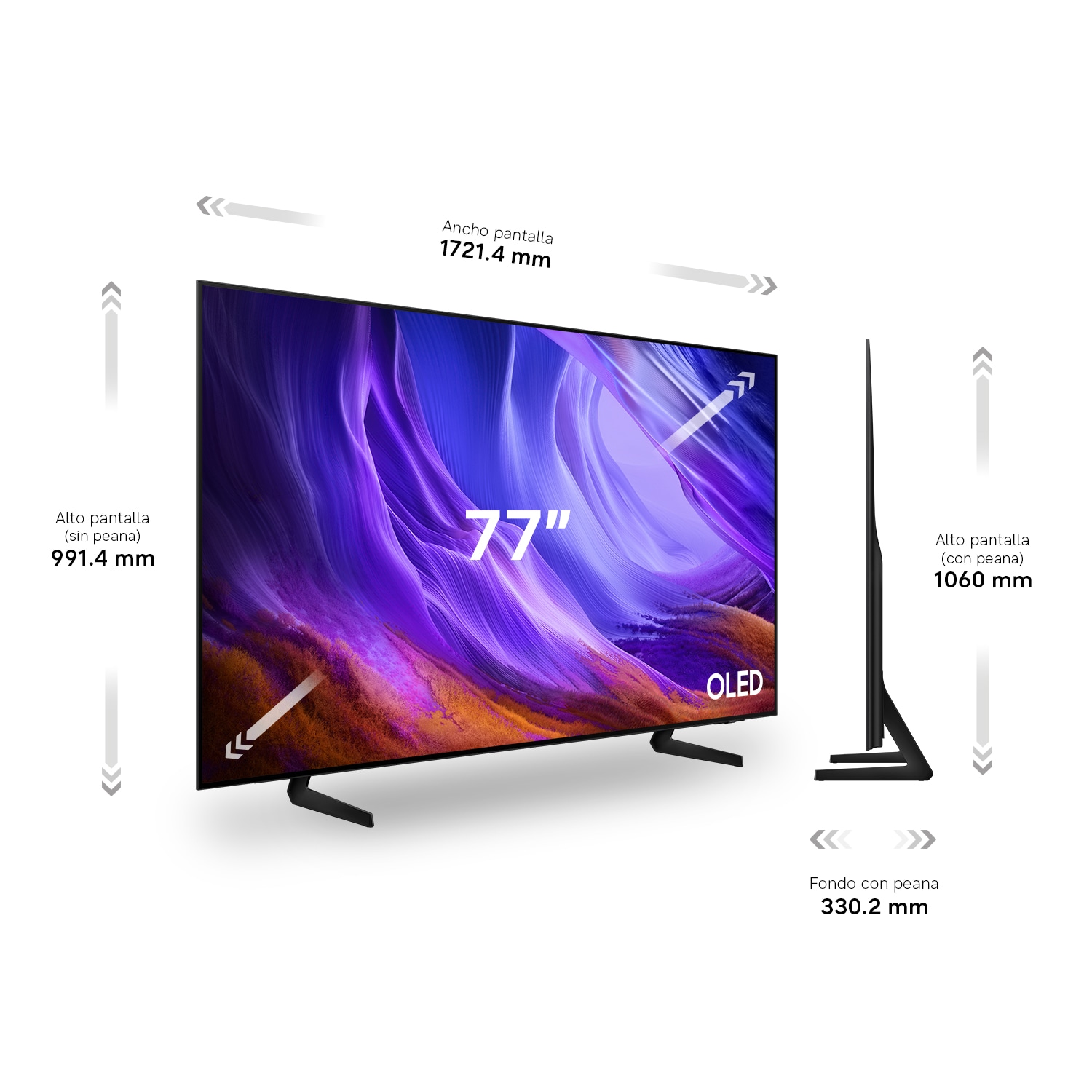 TV 77" OLED S83H 4K Samsung Vision AI Smart TV (2026)  Graphite