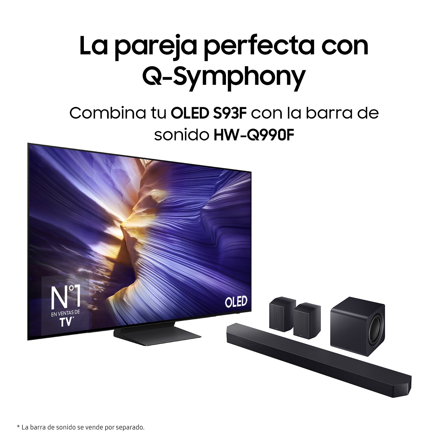 TV 77" OLED S93F 4K Samsung Vision AI Smart TV 2025 Black