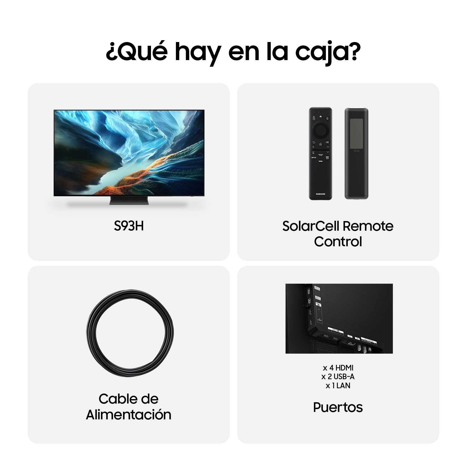 TV 77" OLED S93H 4K Sin reflejos 165Hz Samsung Vision AI Smart TV (2026) Graphite