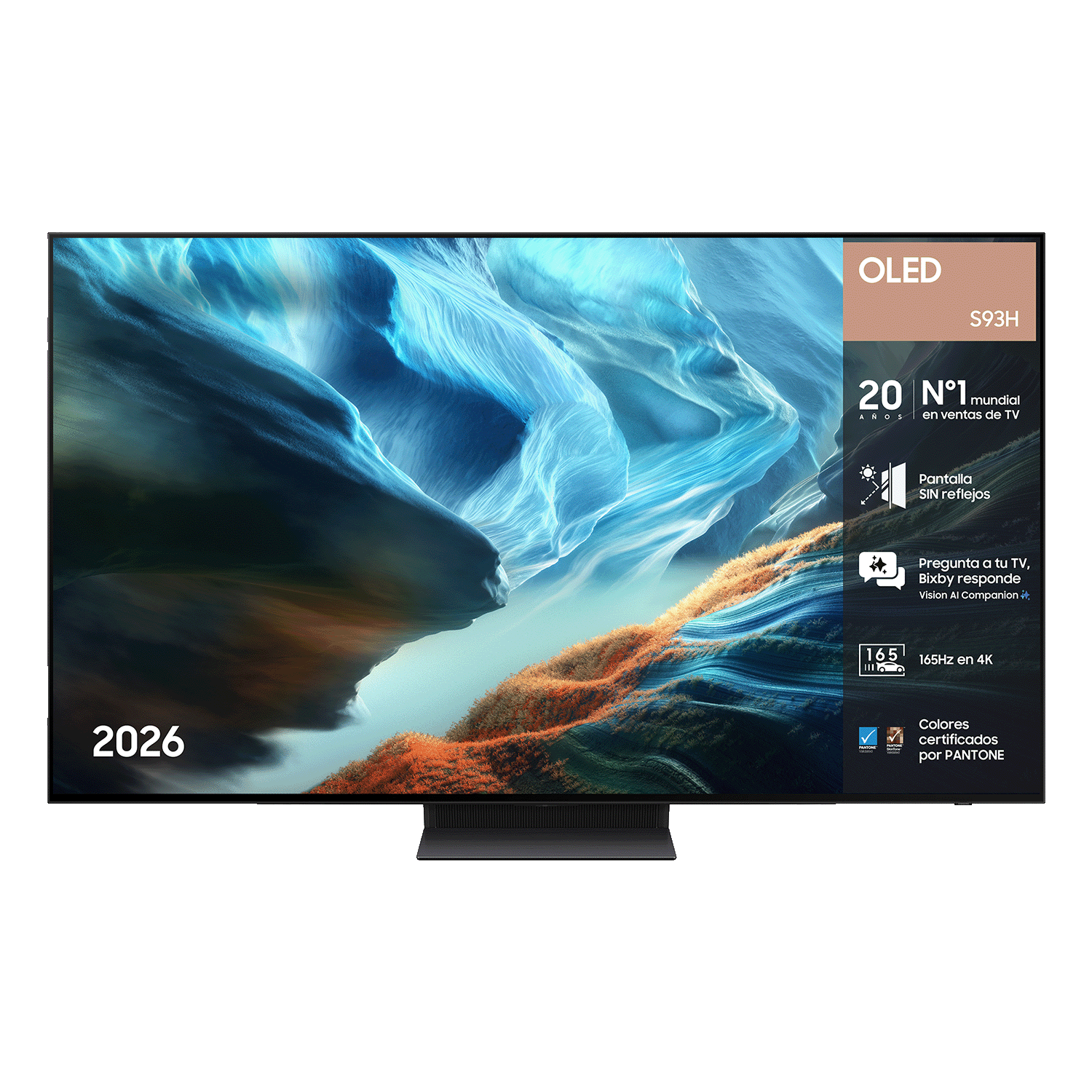 TV 77" OLED S93H 4K Sin reflejos 165Hz Samsung Vision AI Smart TV (2026) Graphite