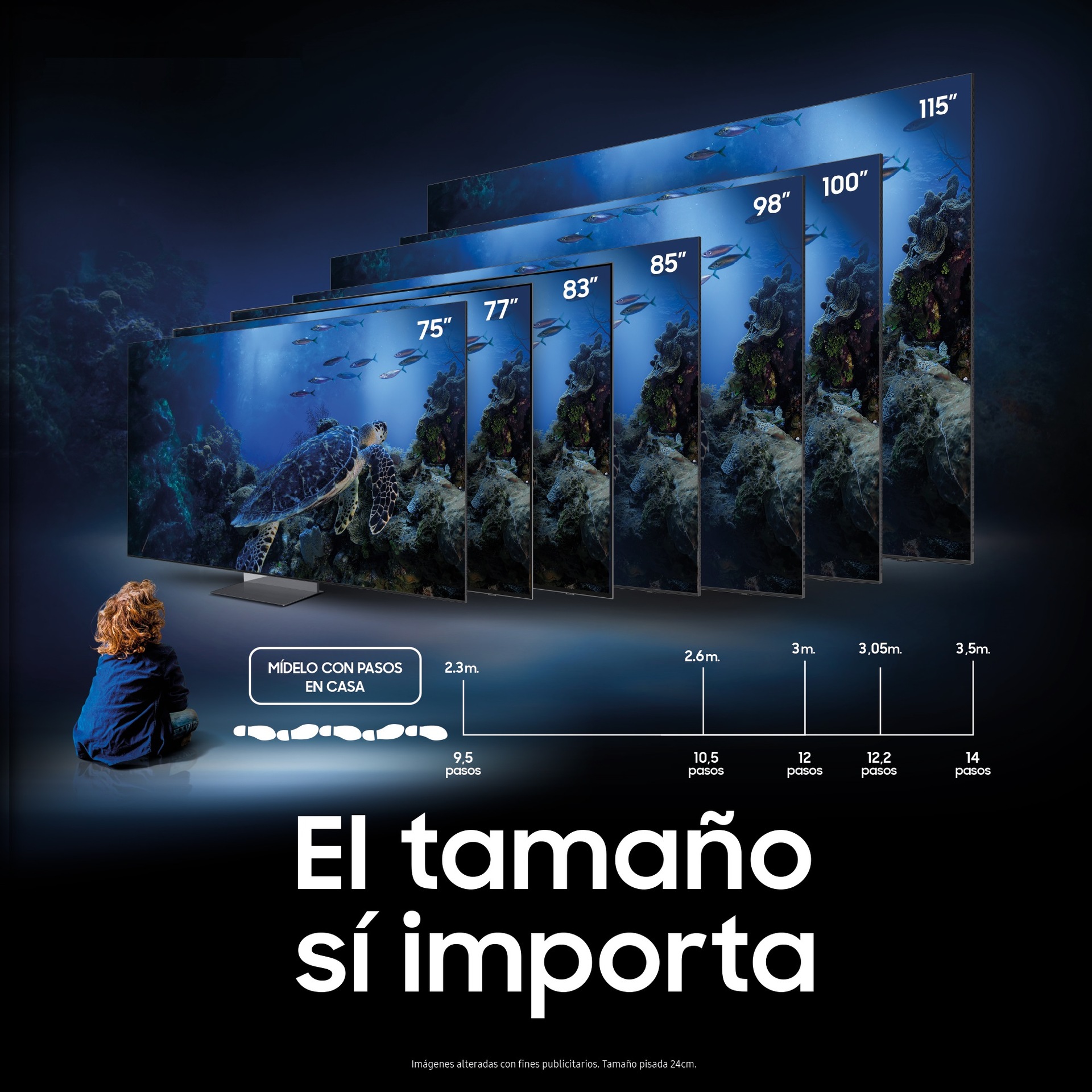 TV 77" OLED S95F 4K Samsung Vision AI Smart TV 2025 Negro grafito