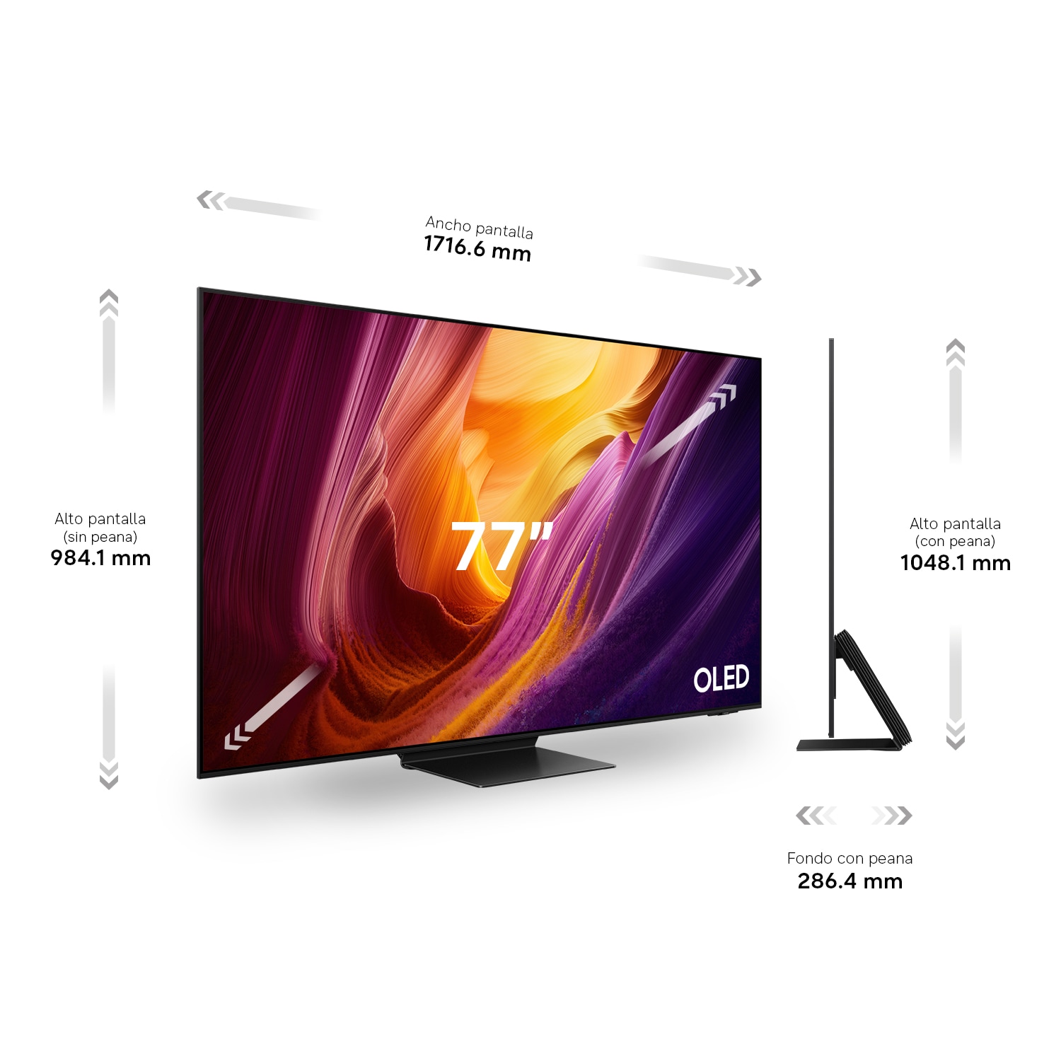 77'' inch OLED S95H 4K Samsung Vision AI Smart TV (2026) Graphite