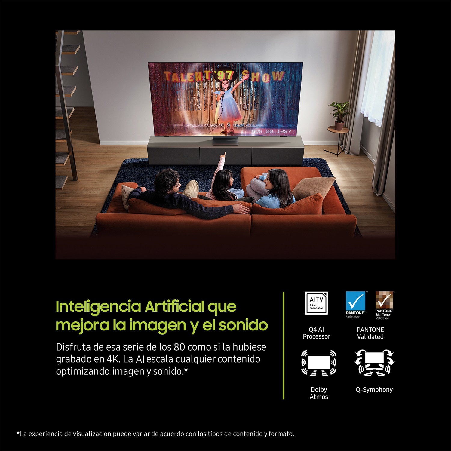{inch}" QLED Q7F 4K Samsung Vision AI Smart TV (2025) Black