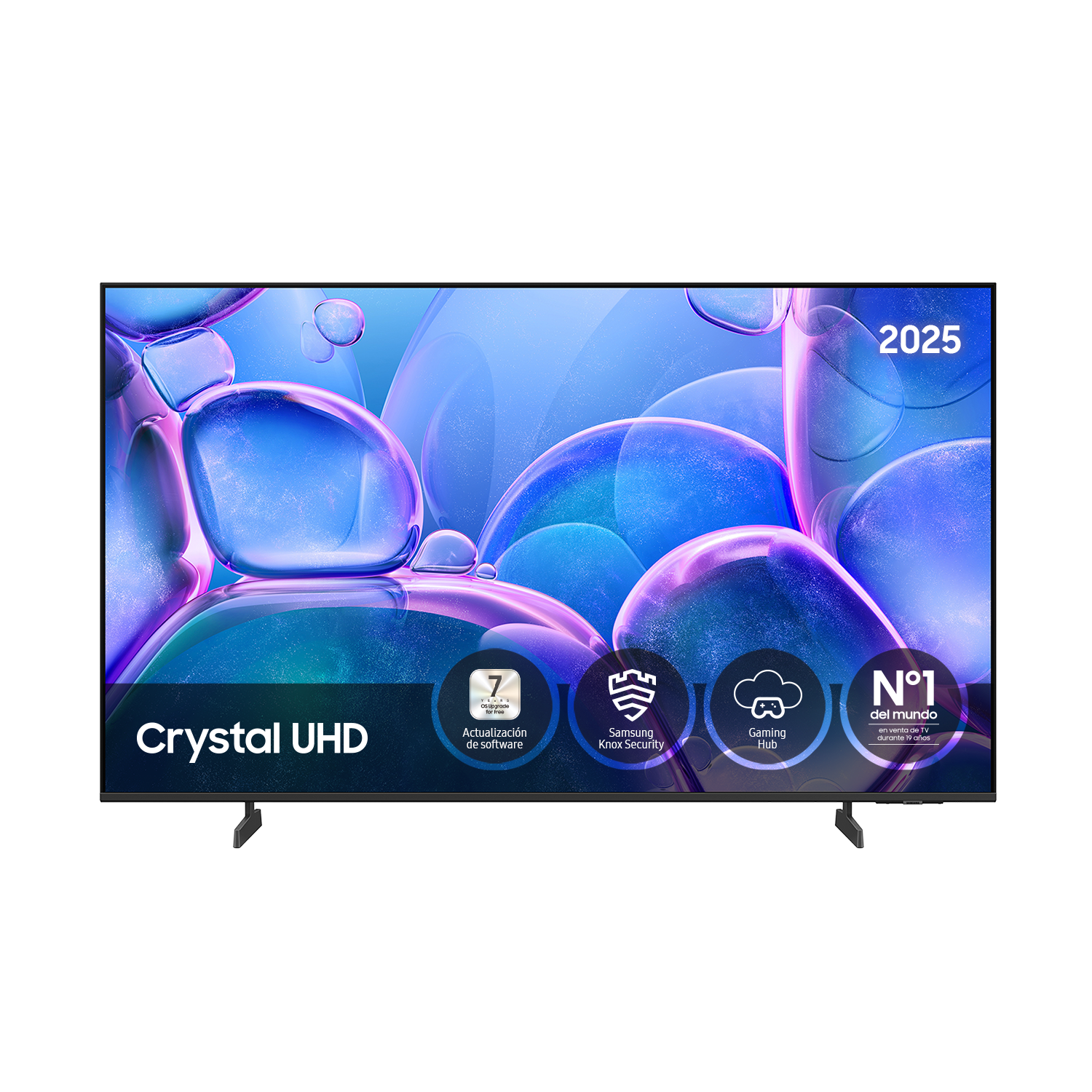 TV 43" Crystal UHD U7025F 4K Samsung Smart TV 2025 Negro