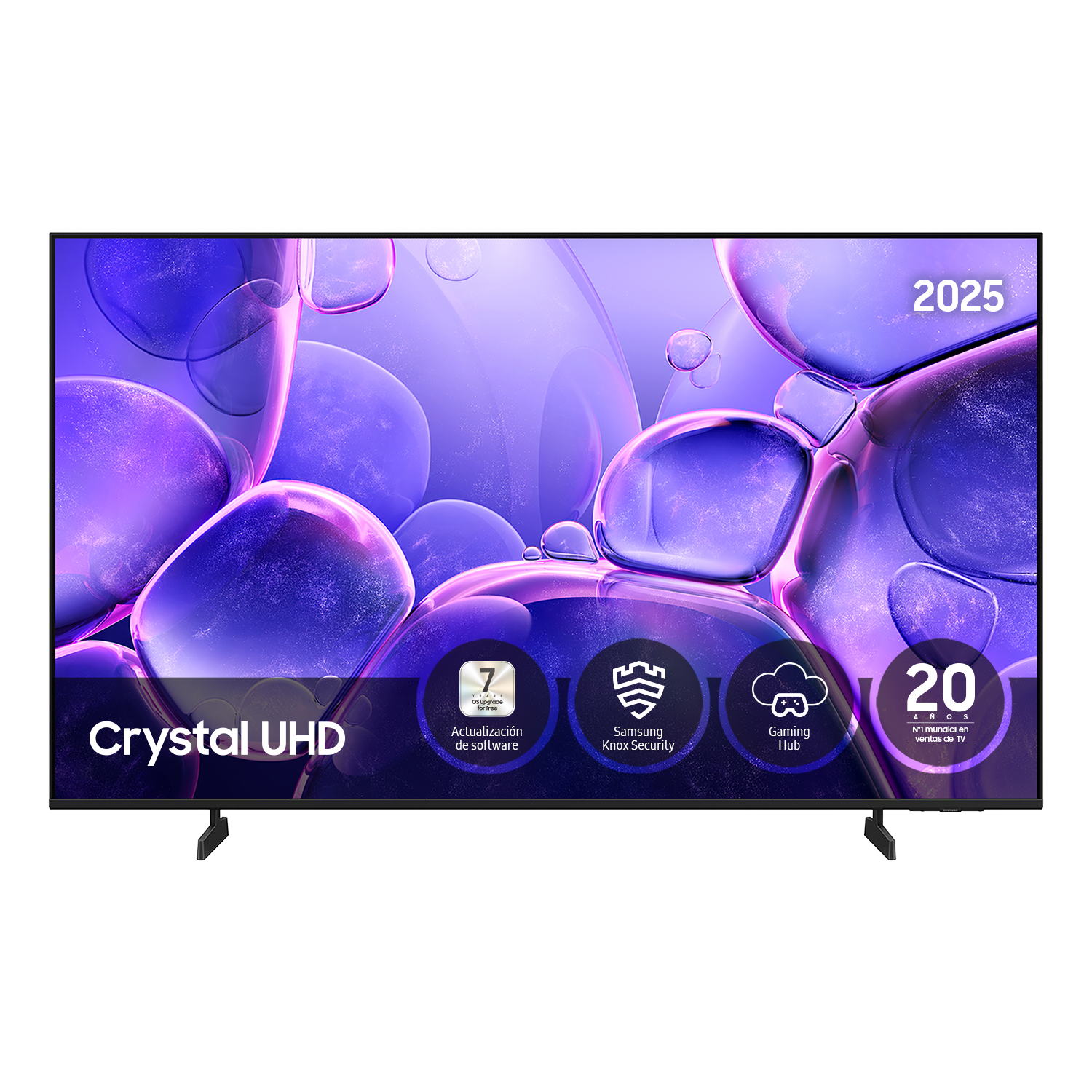 TV 43" Crystal UHD U8075F 4K Smart TV 2025 Negro