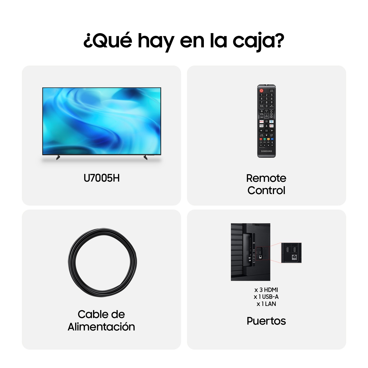TV {size}" Crystal UHD U7005H 4K Samsung Vision AI Smart TV (2026) Black