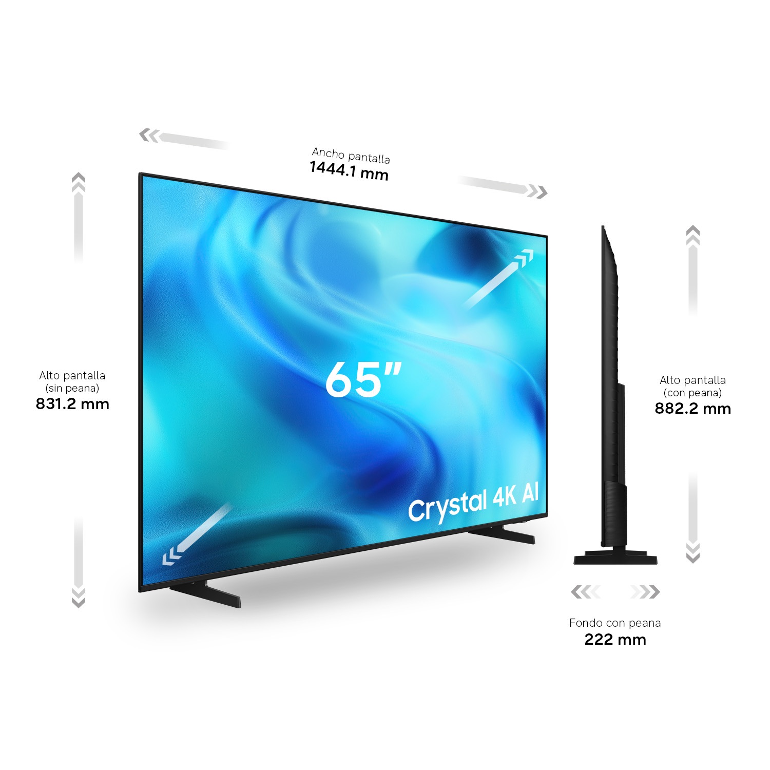 TV {size}" Crystal UHD U7005H 4K Samsung Vision AI Smart TV (2026) Black