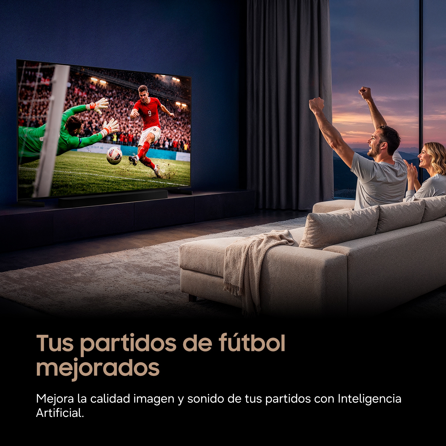 Mini LED M70H 4K Samsung Vision AI Smart TV (2026) L-Side Titanium Black 