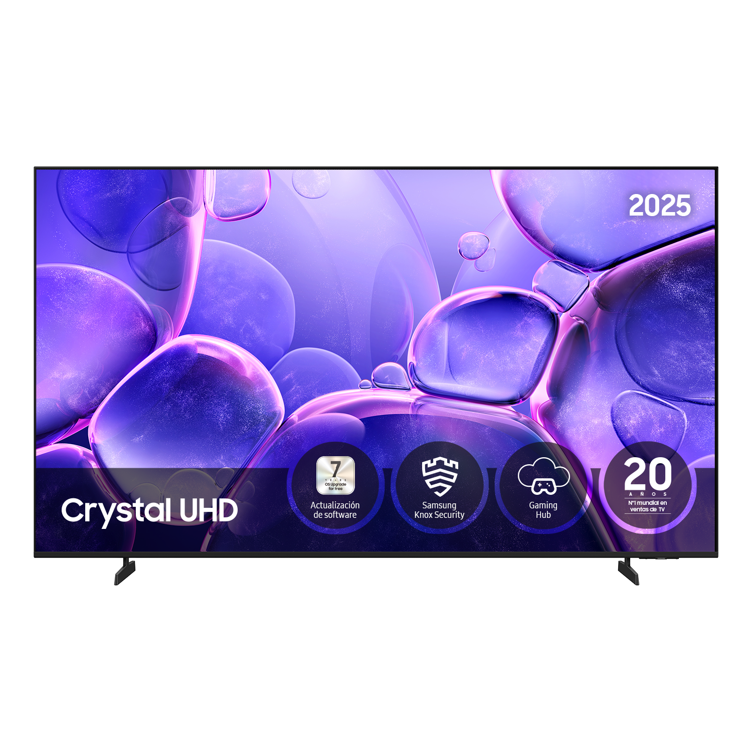 TV 75" Crystal UHD U8005F 4K Samsung Smart TV 2025 Negro